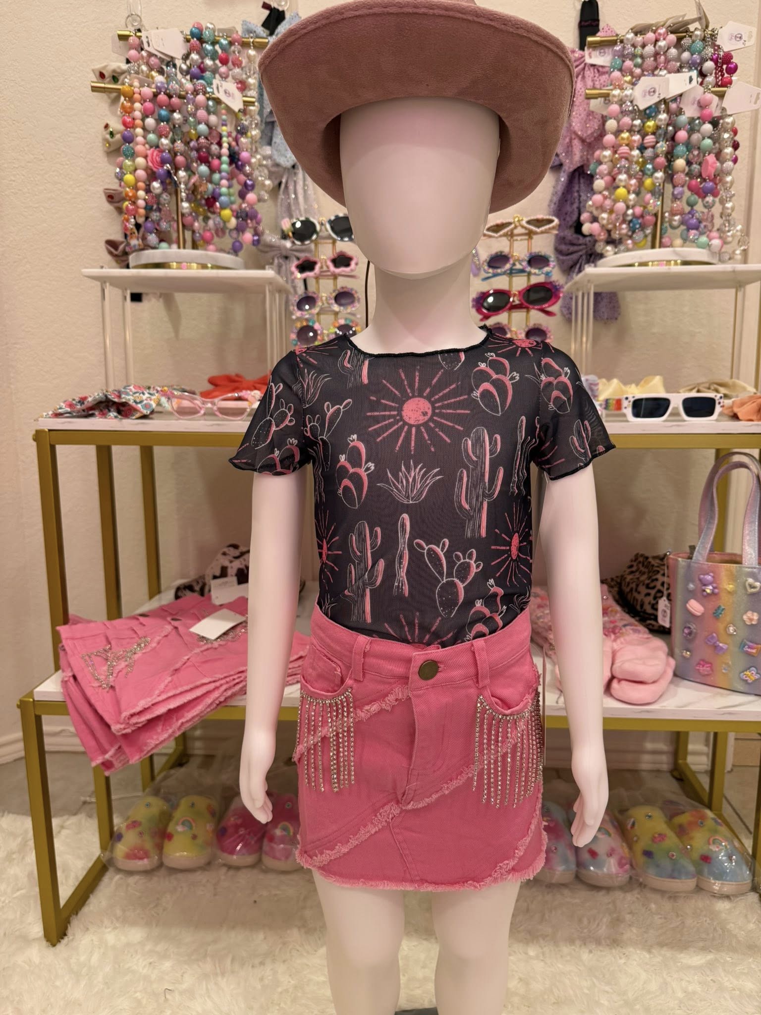 Black Western Tank Top